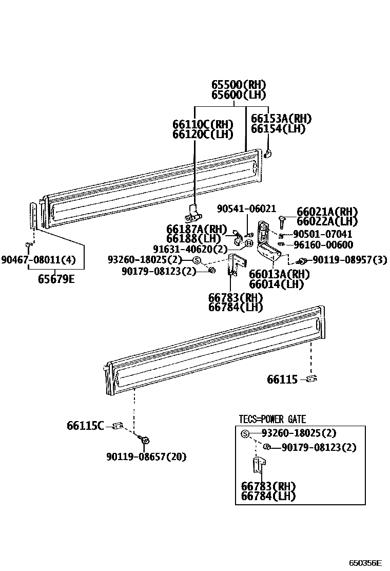 6554 — REAR BODY SIDE PANEL
