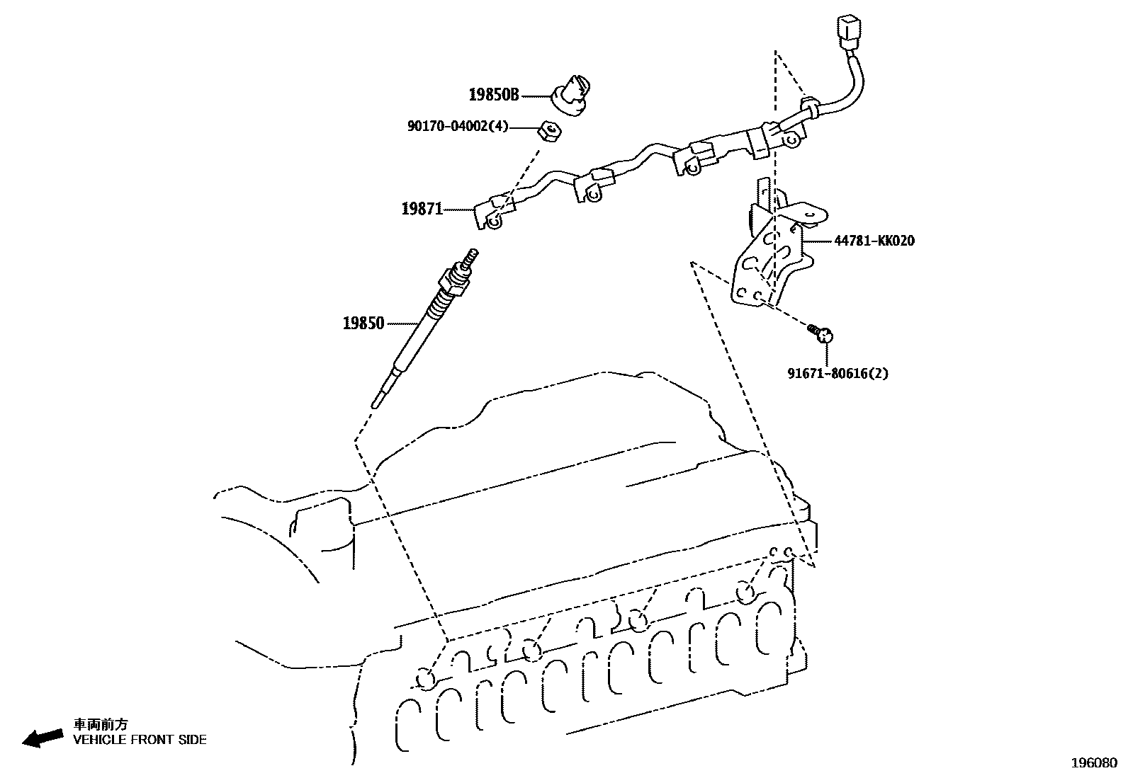 1901 — IGNITION COIL & SPARK PLUG / GLOW PLUG