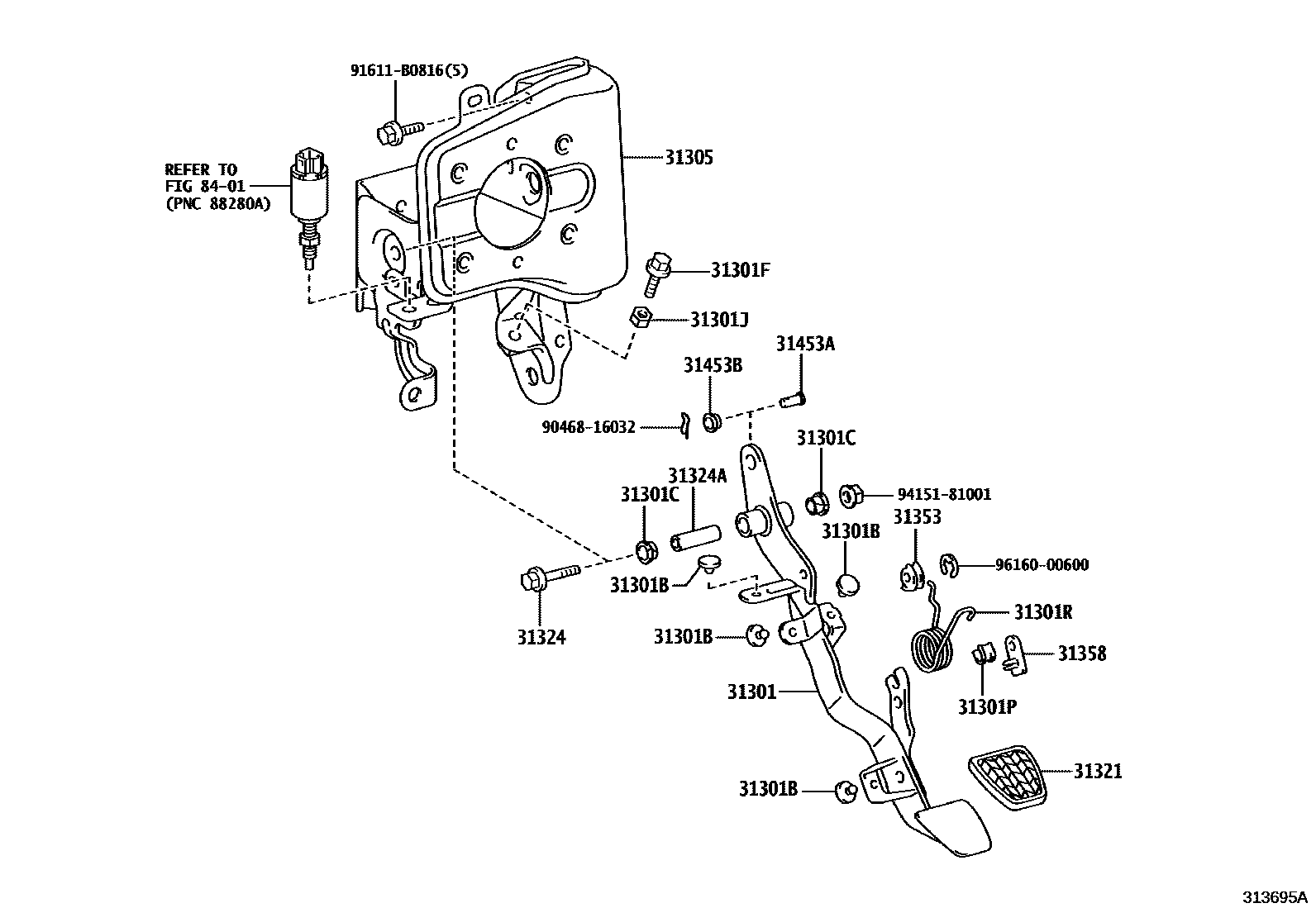 3102 — CLUTCH PEDAL & FLEXIBLE HOSE