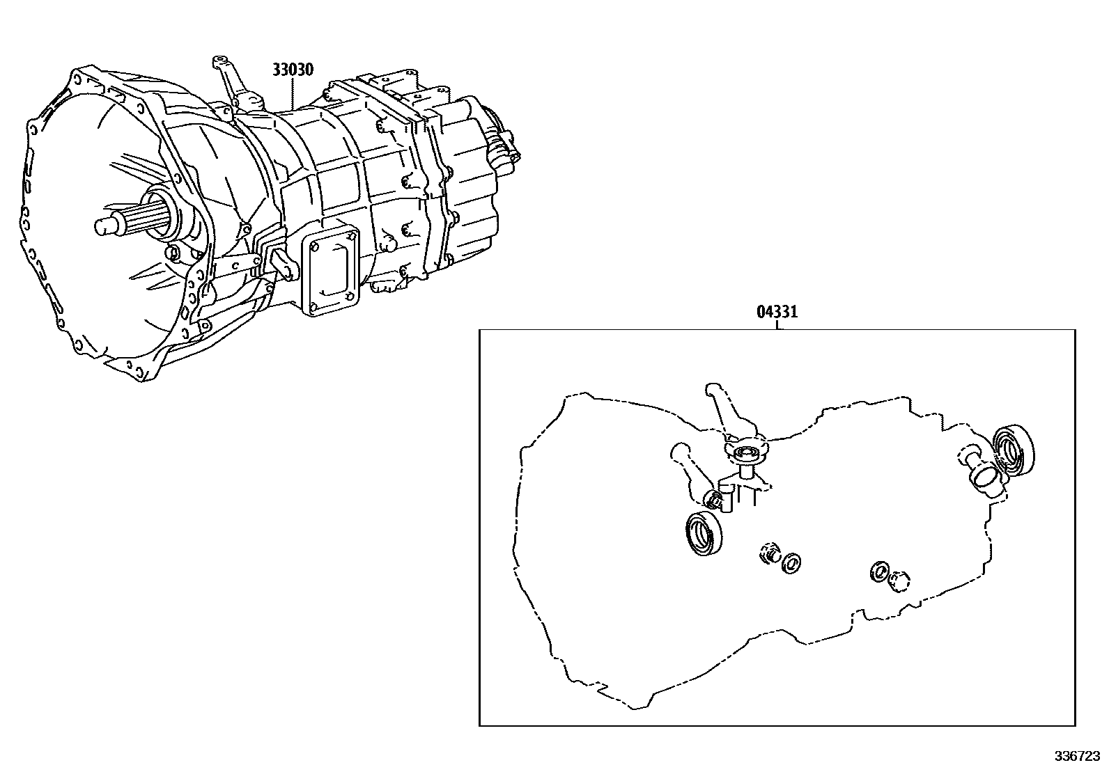 3301 — TRANSAXLE OR TRANSMISSION ASSY & GASKET KIT (MTM)