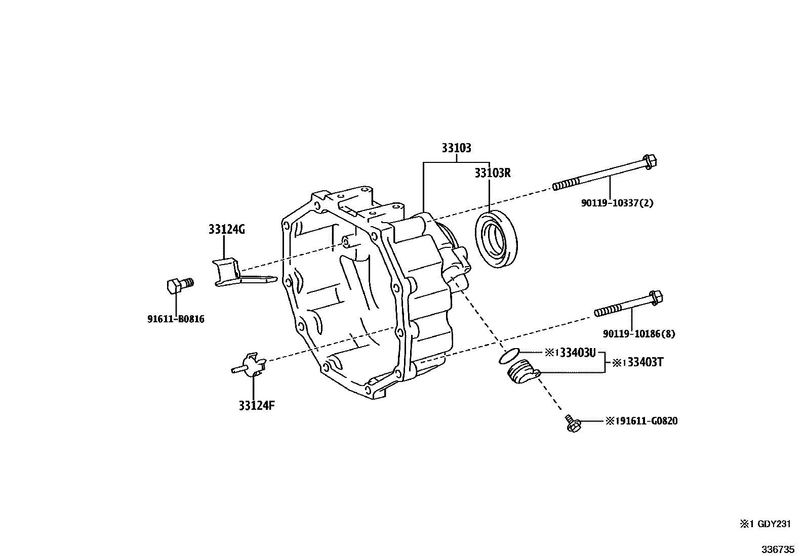 3303 — EXTENSION HOUSING (MTM)
