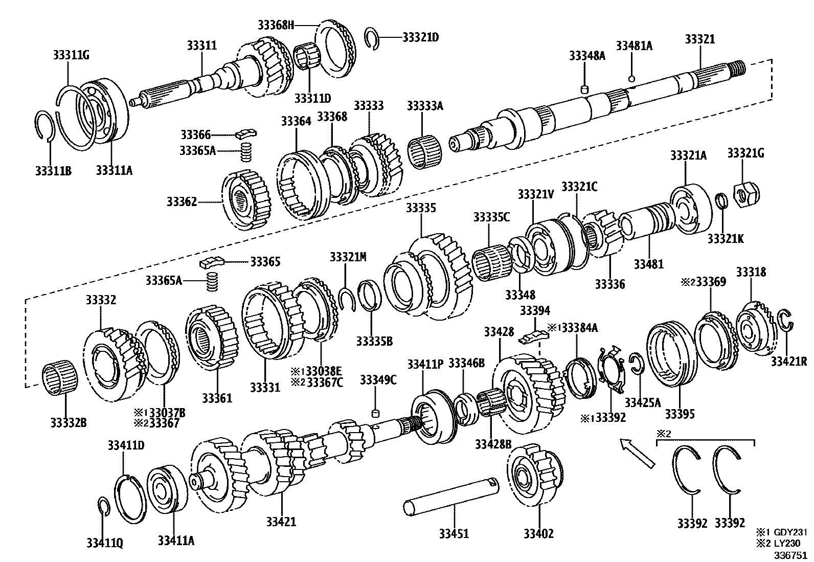 3305 — TRANSMISSION GEAR (MTM)