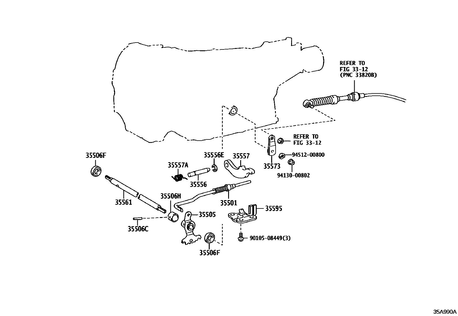 3513 — THROTTLE LINK & VALVE LEVER (ATM)