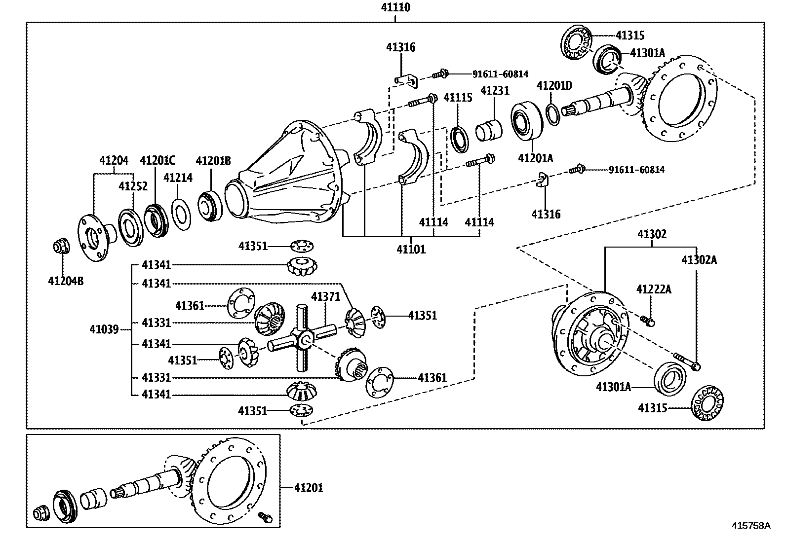 4101 — REAR AXLE HOUSING & DIFFERENTIAL