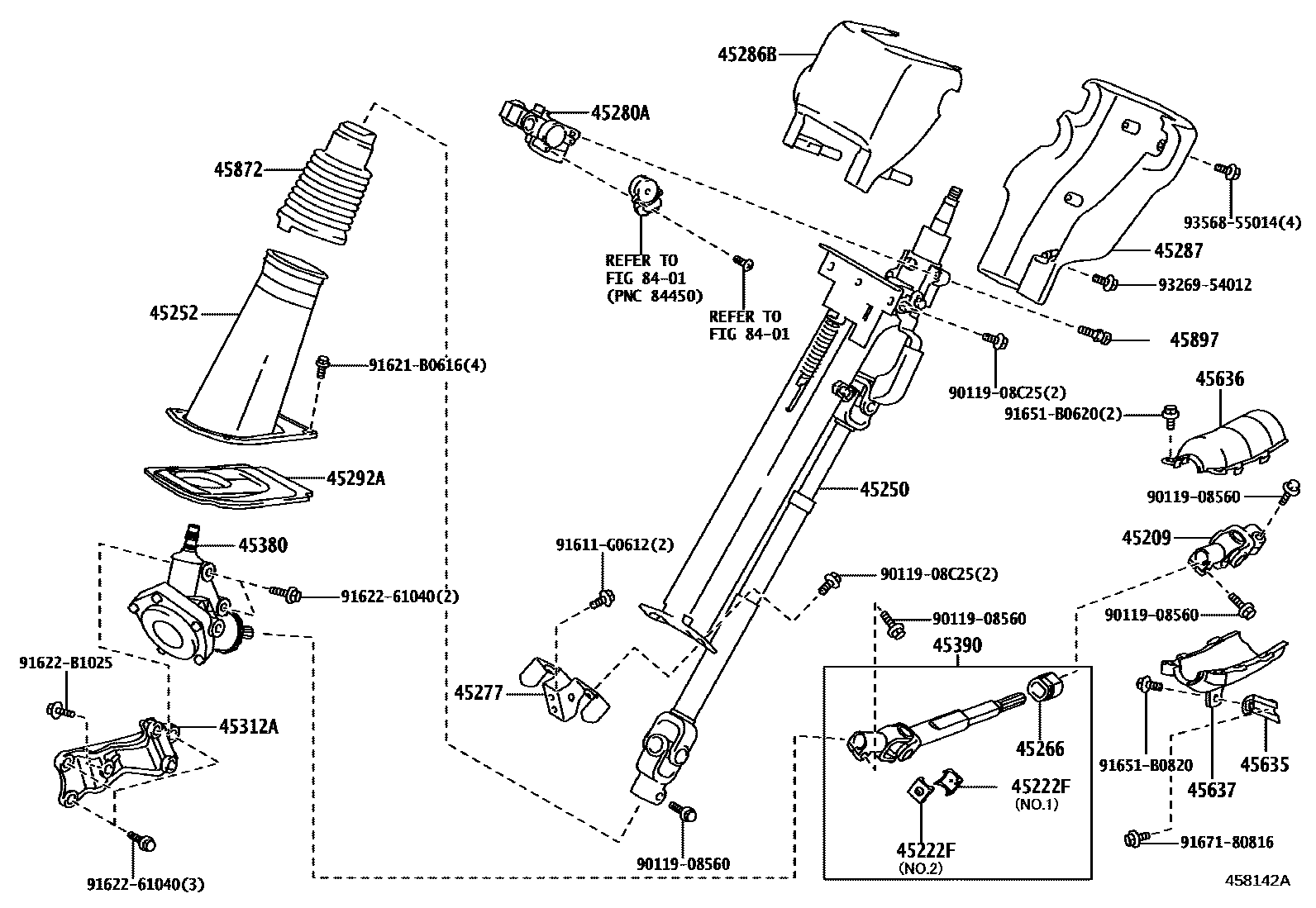 4501 — STEERING COLUMN & SHAFT