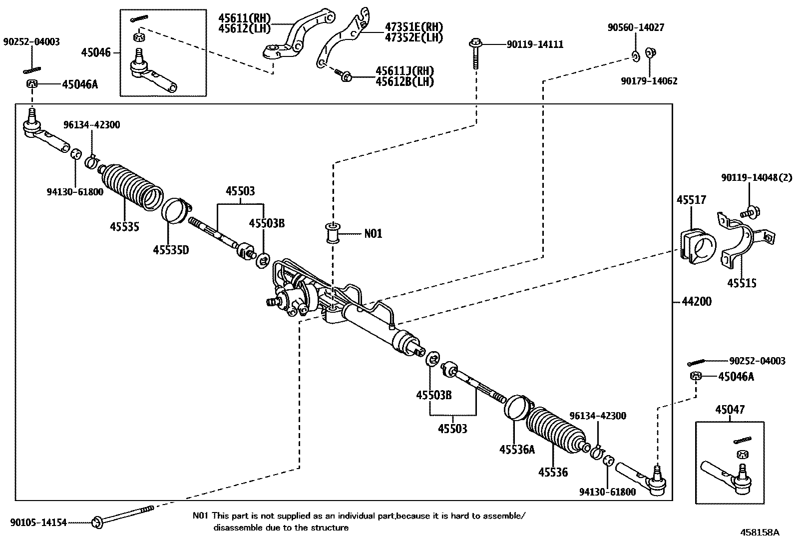 4505 — FRONT STEERING GEAR & LINK