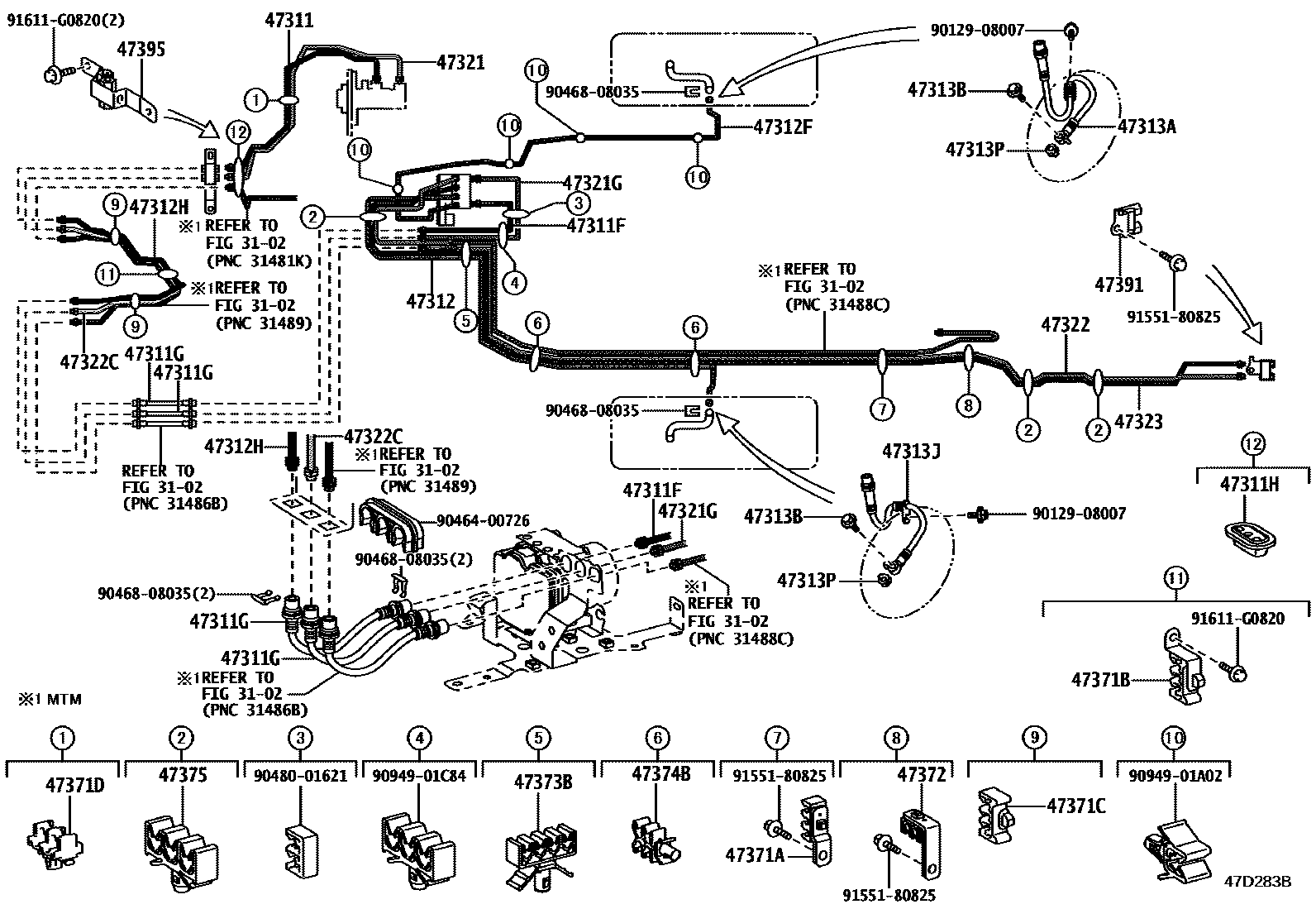 4708 — BRAKE TUBE & CLAMP