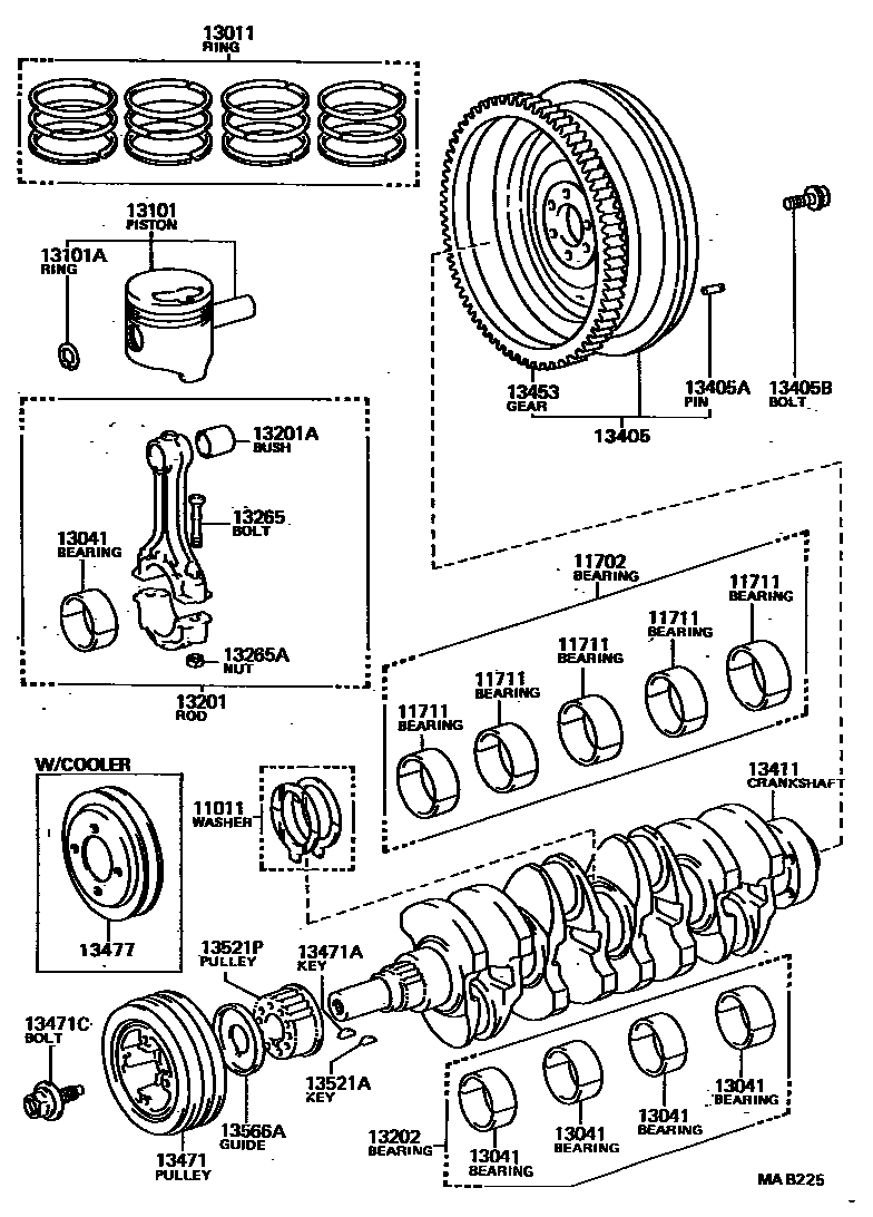 1301 — CRANKSHAFT & PISTON