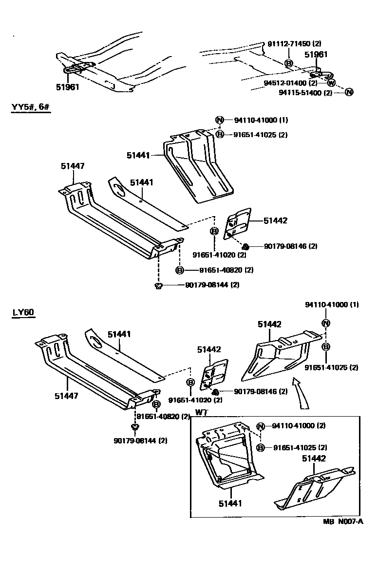 5152 — SUSPENSION CROSSMEMBER & UNDER COVER