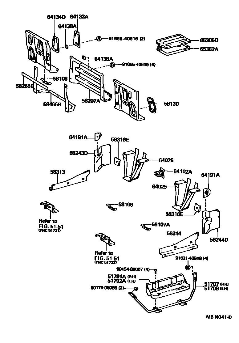 5852 — REAR FLOOR PANEL & REAR FLOOR MEMBER
