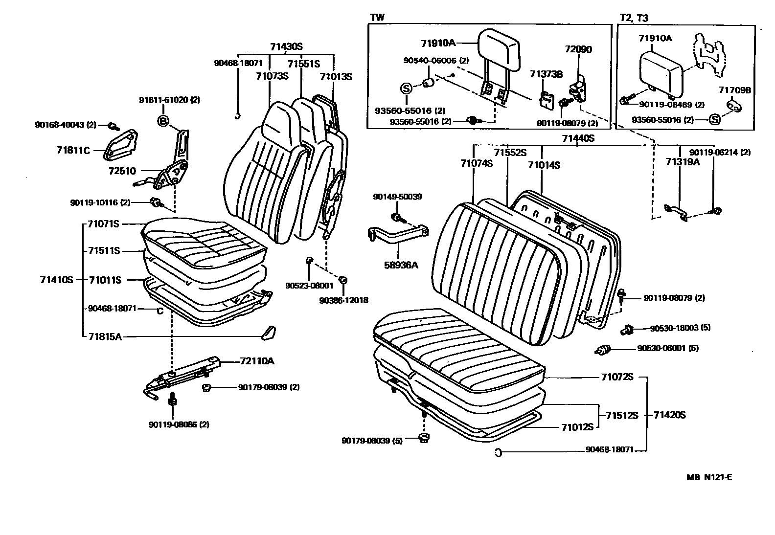 7151 — SEAT & SEAT TRACK