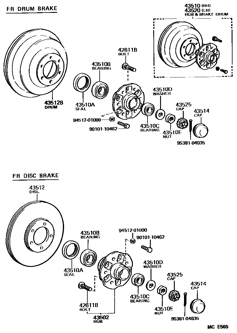 4303 — FRONT AXLE HUB