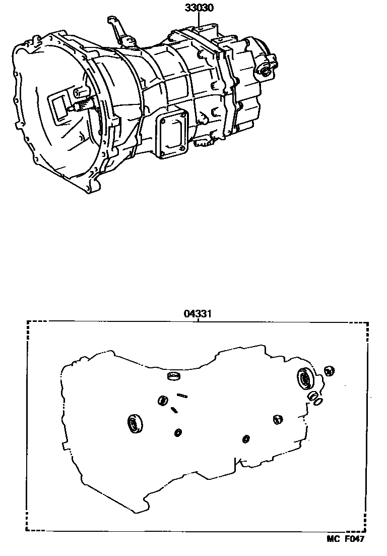 3301 — TRANSAXLE OR TRANSMISSION ASSY & GASKET KIT (MTM)