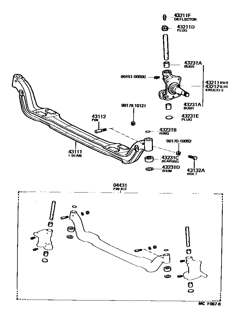4802 — FRONT AXLE ARM & STEERING KNUCKLE