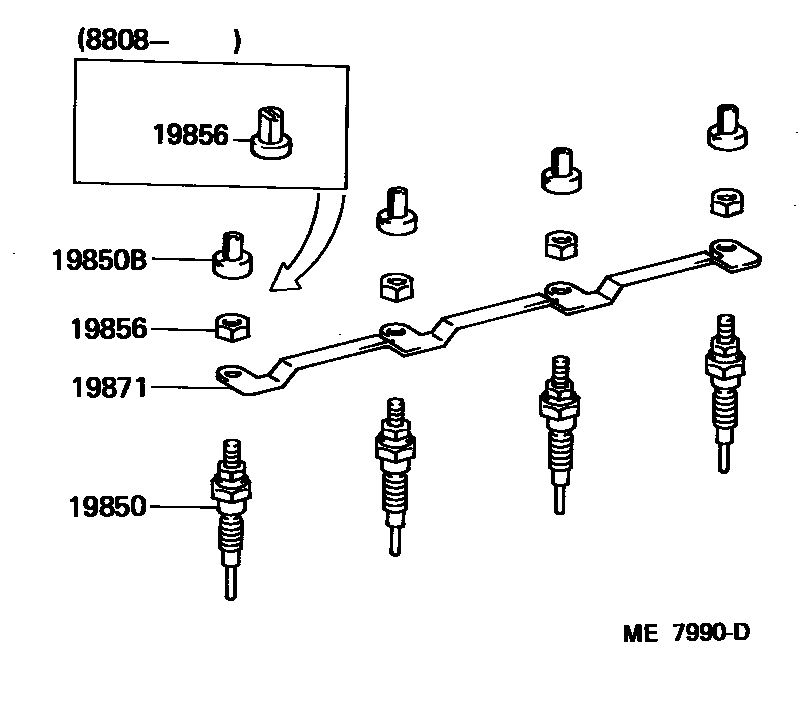 1901 — IGNITION COIL & SPARK PLUG / GLOW PLUG