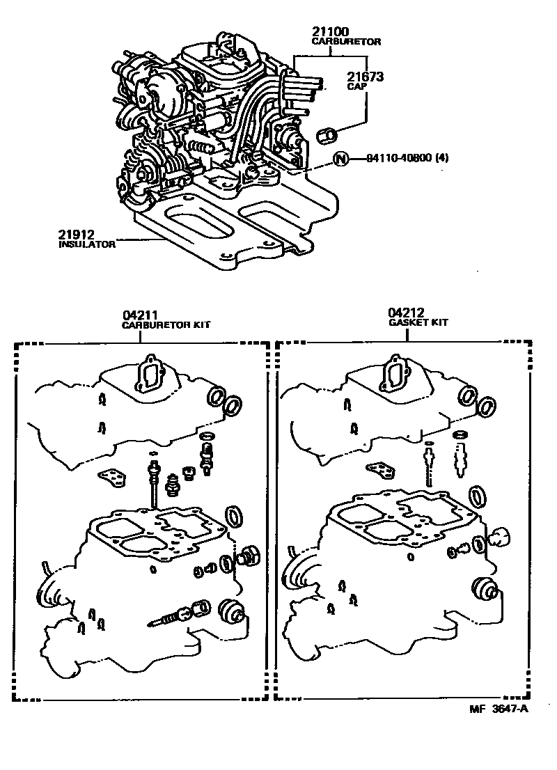 2102 — CARBURETOR ASSEMBLY