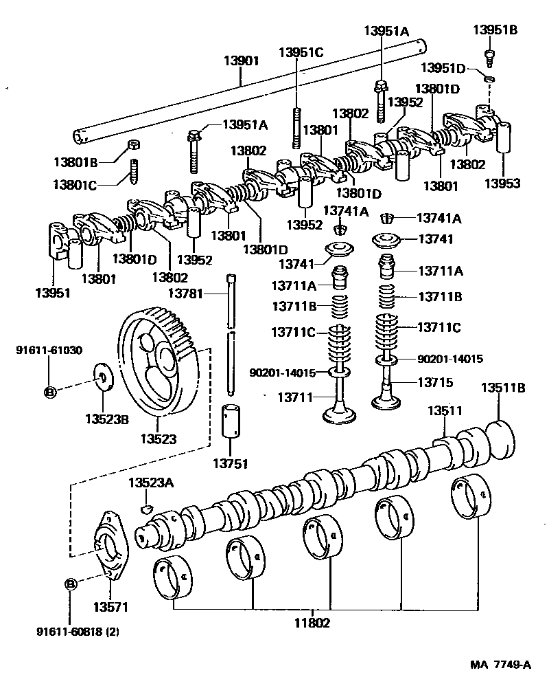 1302 — CAMSHAFT & VALVE