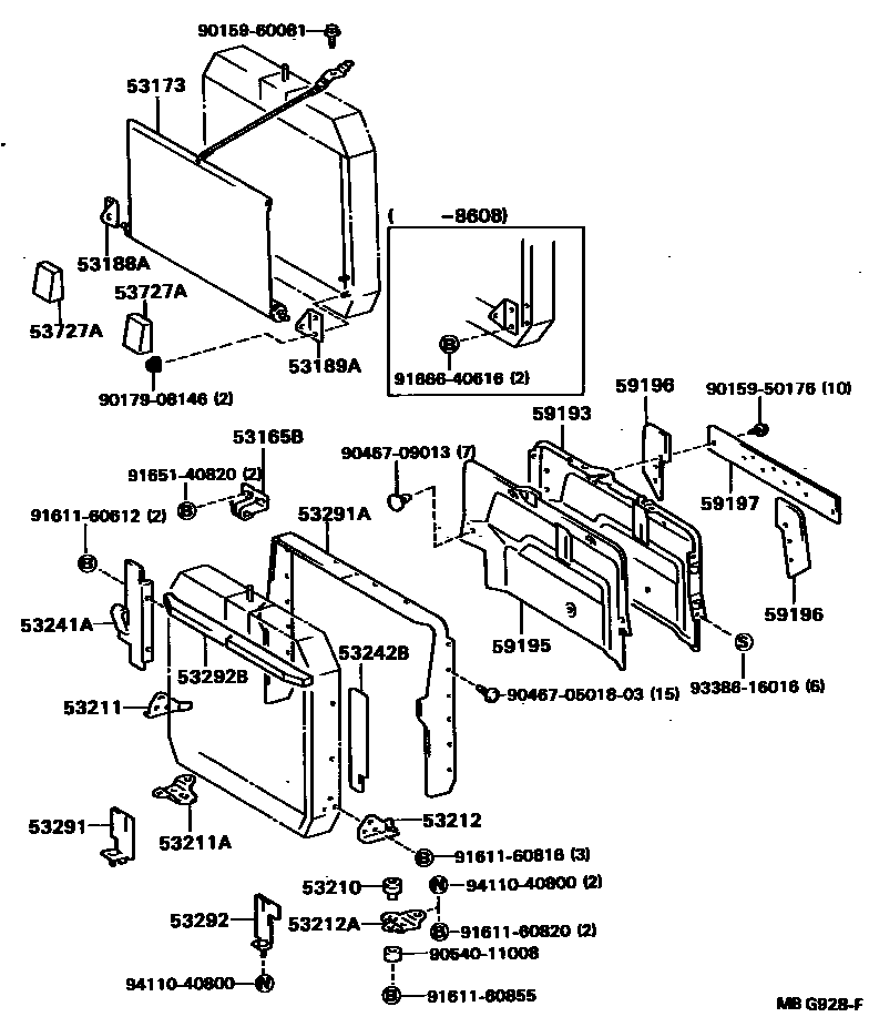 5352 — RADIATOR SUPPORT & WIND GUIDE