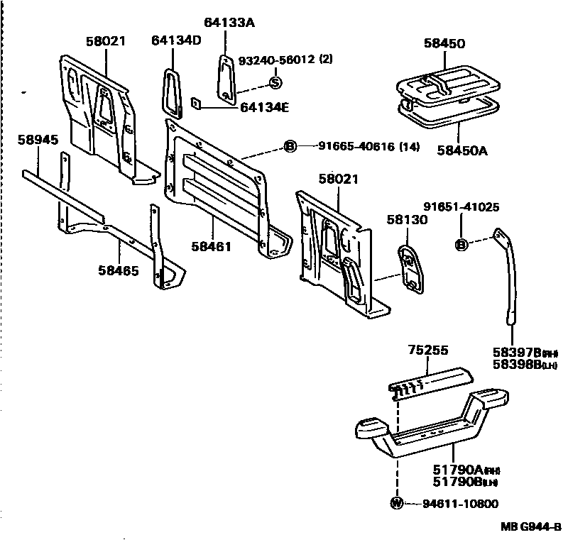5852 — REAR FLOOR PANEL & REAR FLOOR MEMBER