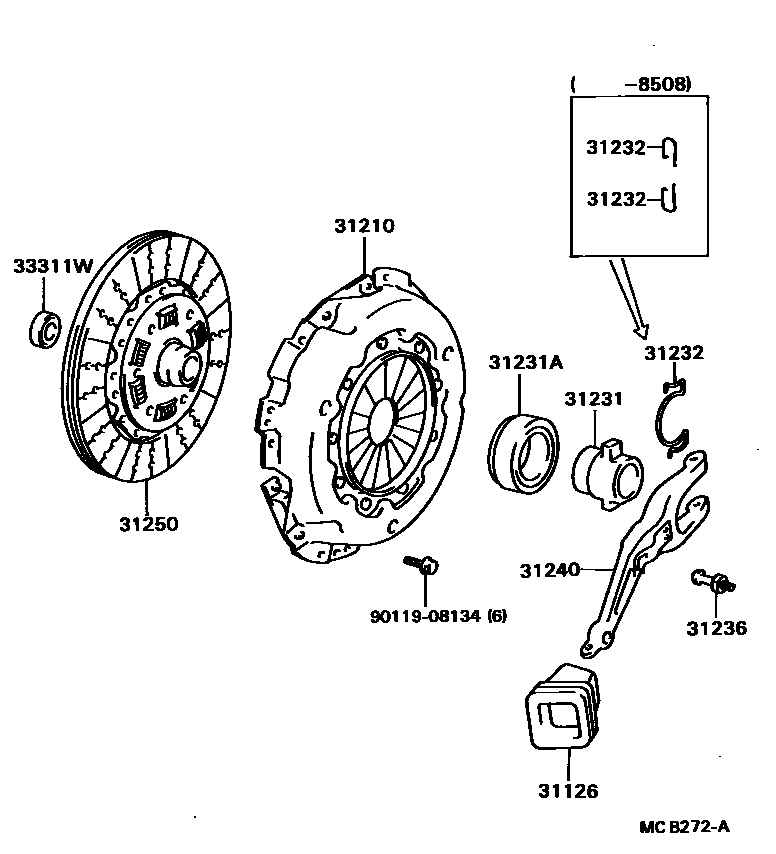 3101 — CLUTCH & RELEASE FORK