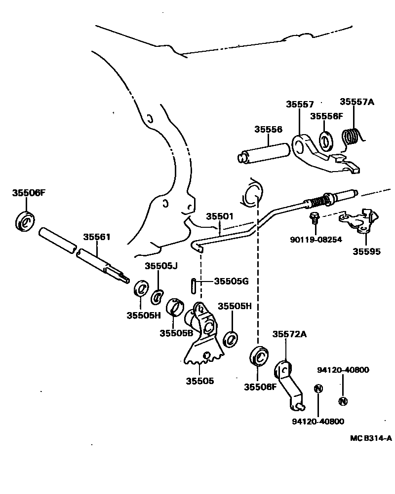 3513 — THROTTLE LINK & VALVE LEVER (ATM)