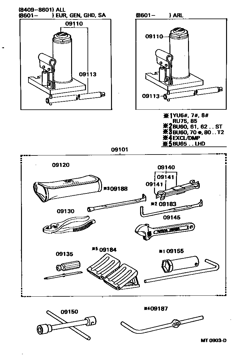 0901 — STANDARD TOOL