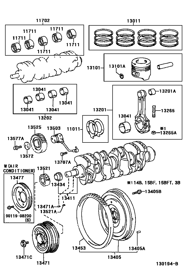 1301 — CRANKSHAFT & PISTON