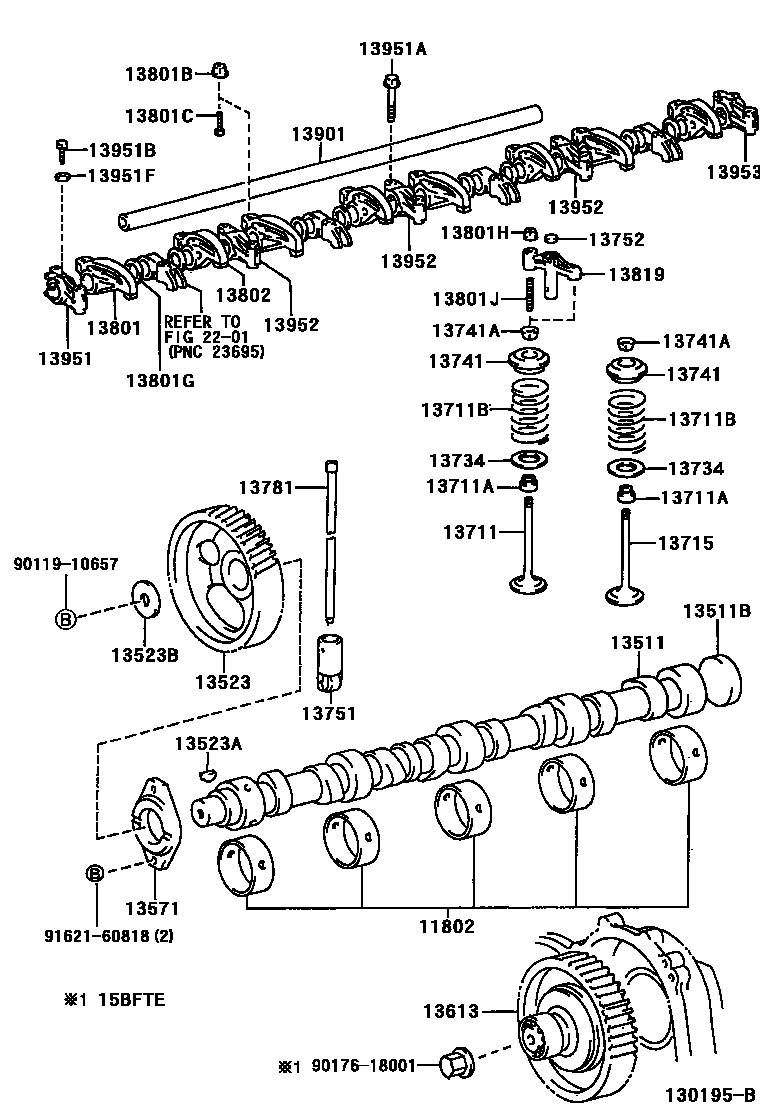 1302 — CAMSHAFT & VALVE