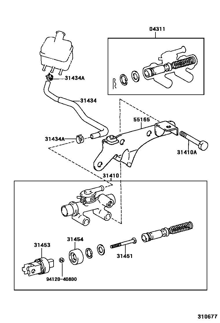 3103 — CLUTCH MASTER CYLINDER