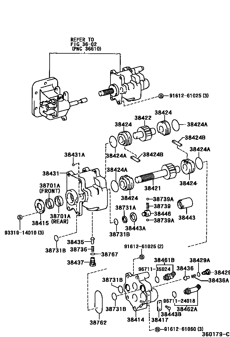 3604 — POWER TAKE-OFF OIL PUMP