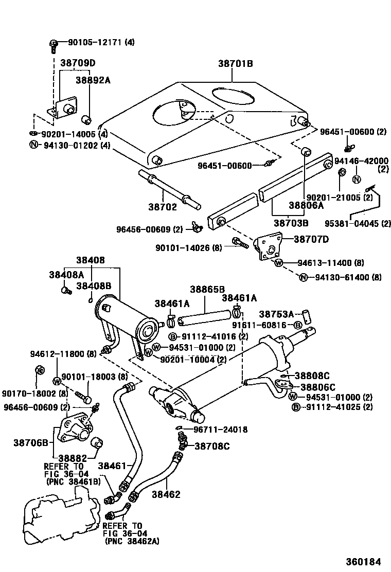 3606 — HOIST CYLINDER TRUNNION & LIFT ARM
