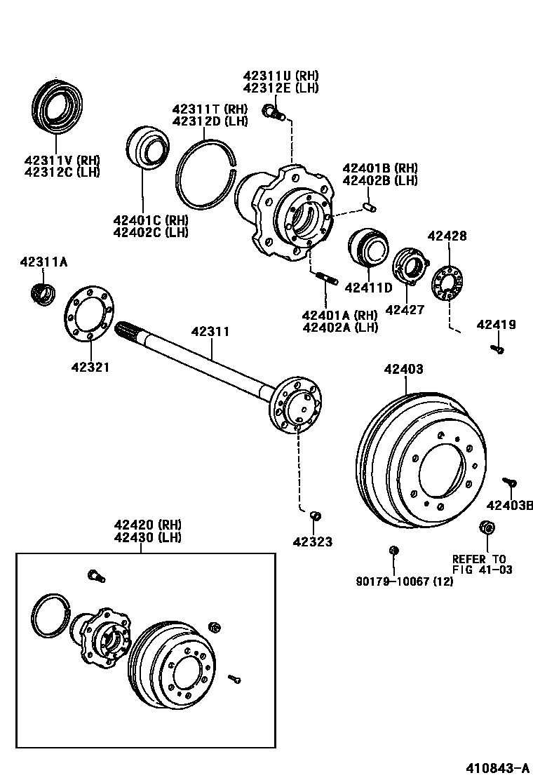 4102 — REAR AXLE SHAFT & HUB