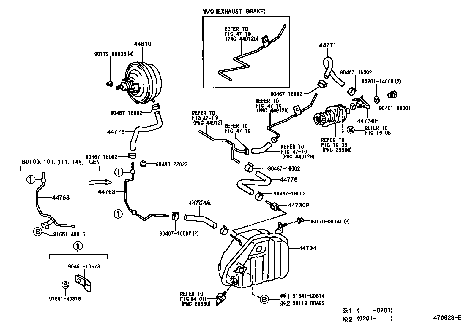 4703 — BRAKE BOOSTER & VACUUM TUBE