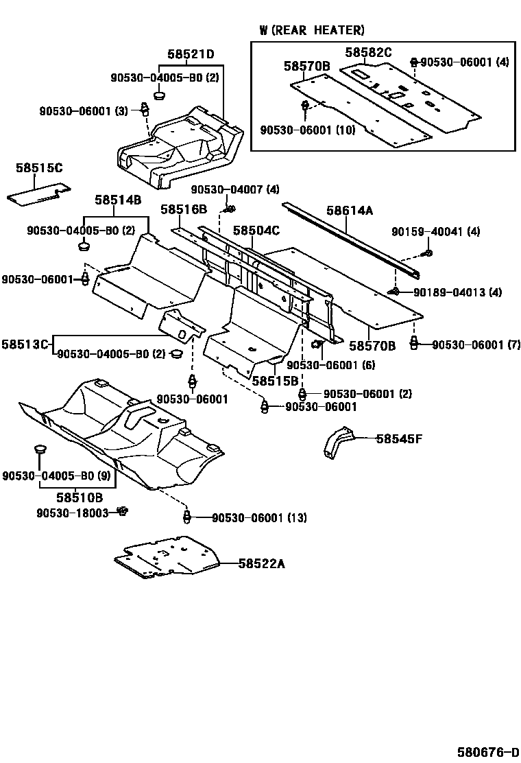 5854 — FLOOR MAT & SILENCER PAD