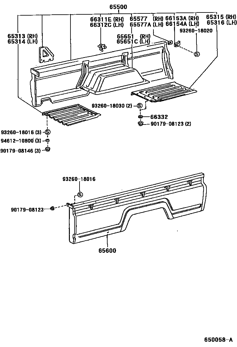 6554 — REAR BODY SIDE PANEL