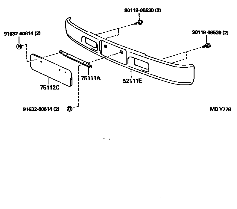 5252 — FRONT BUMPER & BUMPER STAY
