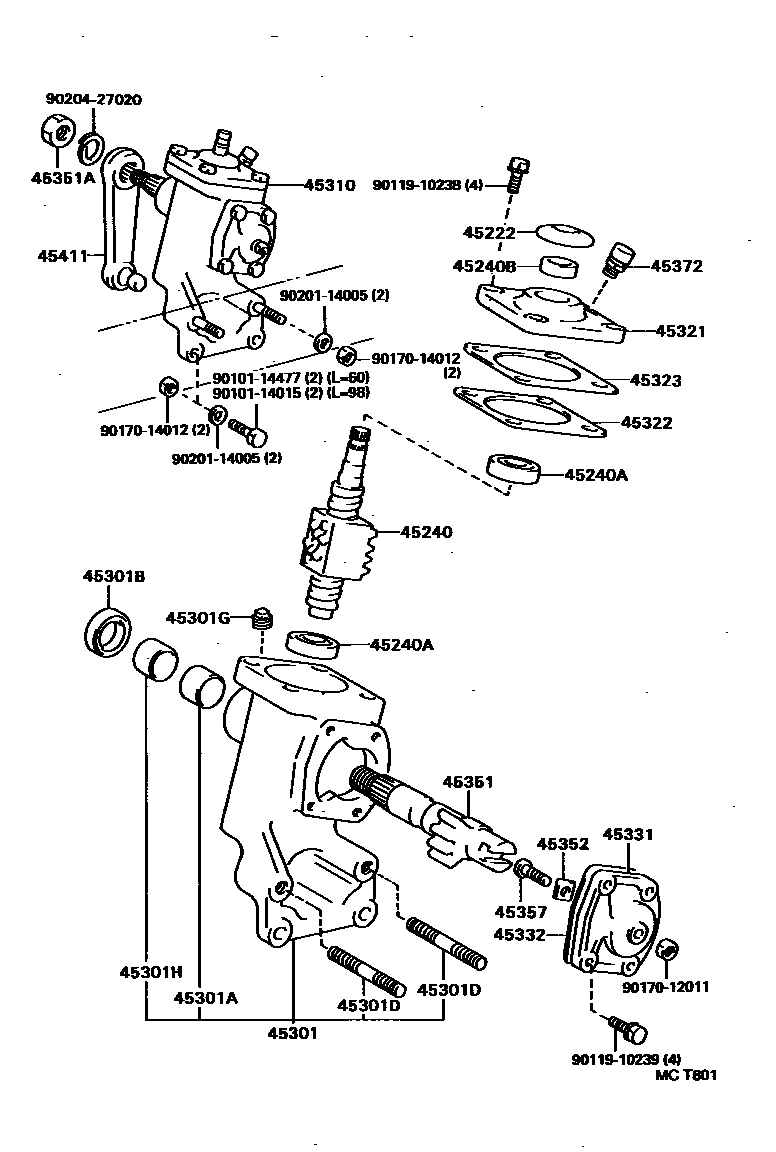 4505 — FRONT STEERING GEAR & LINK