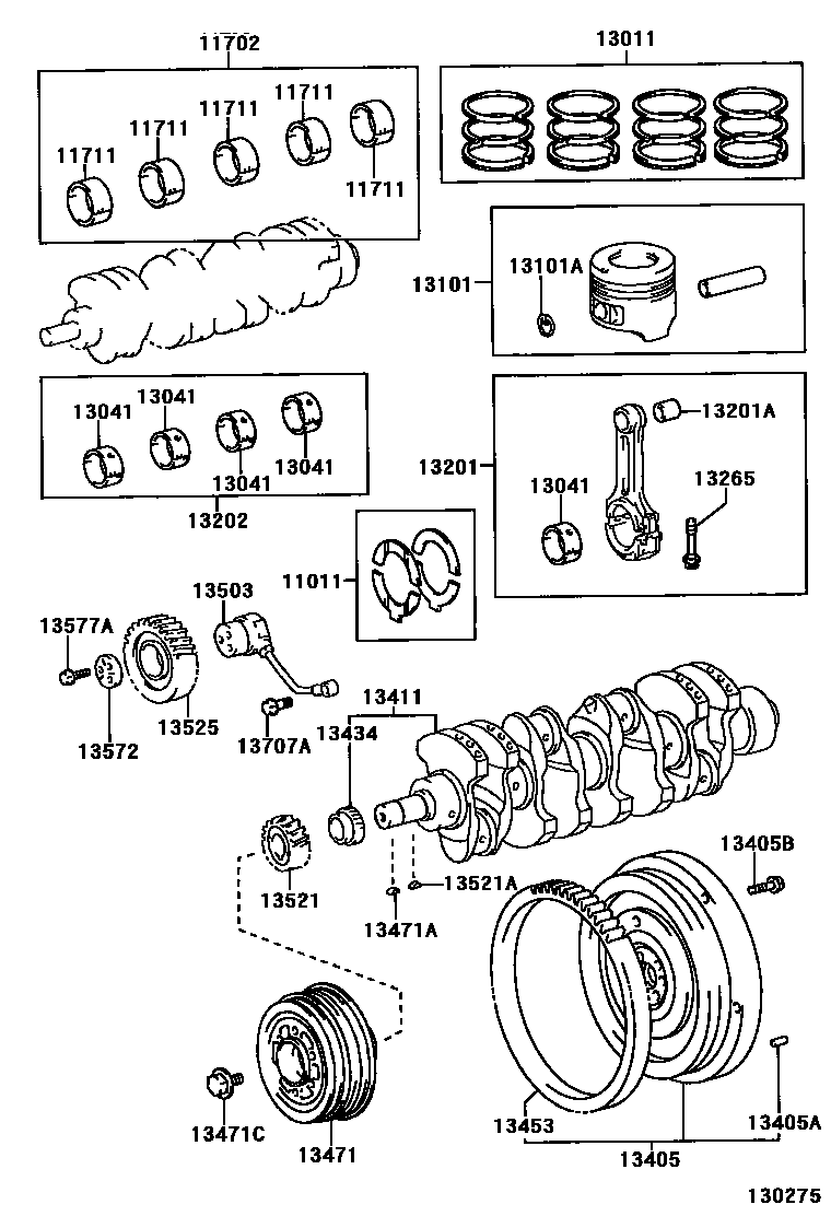 1301 — CRANKSHAFT & PISTON