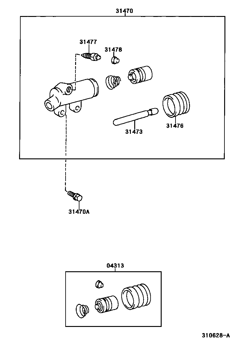 3105 — CLUTCH RELEASE CYLINDER