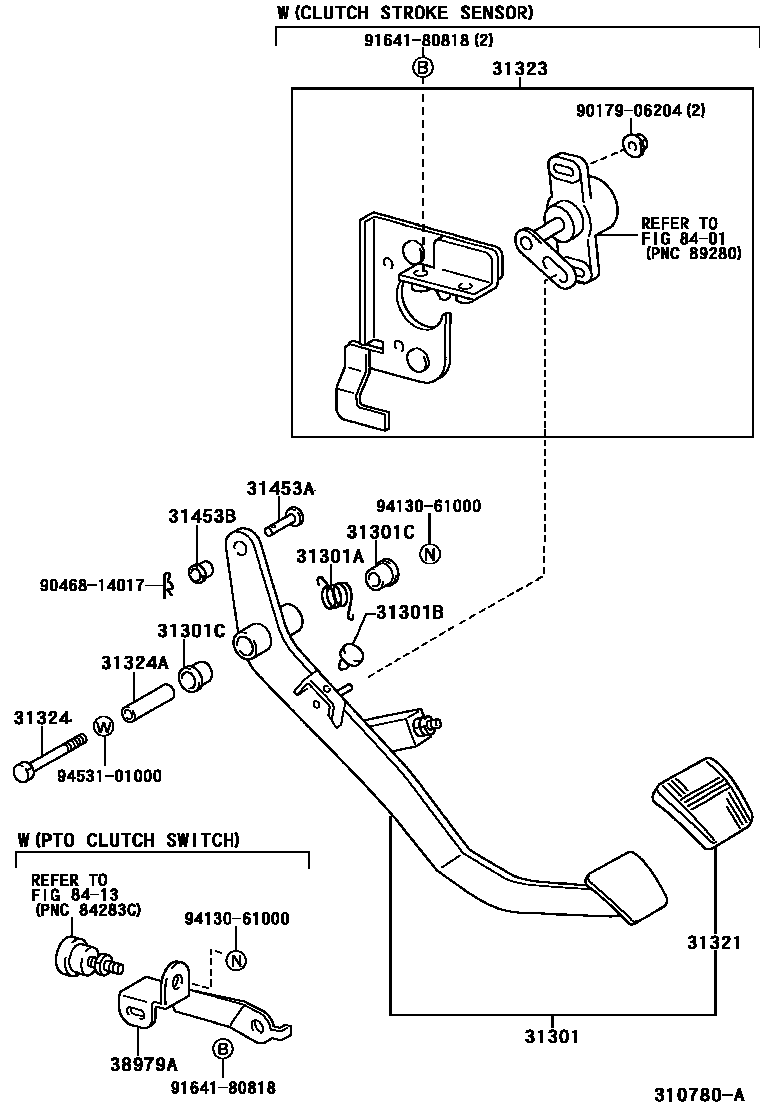 3102 — CLUTCH PEDAL & FLEXIBLE HOSE