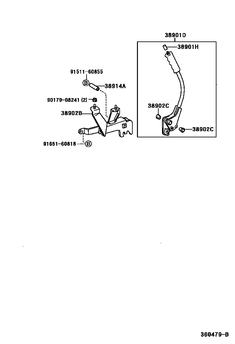 3605 — POWER TAKE-OFF LEVER & LINK