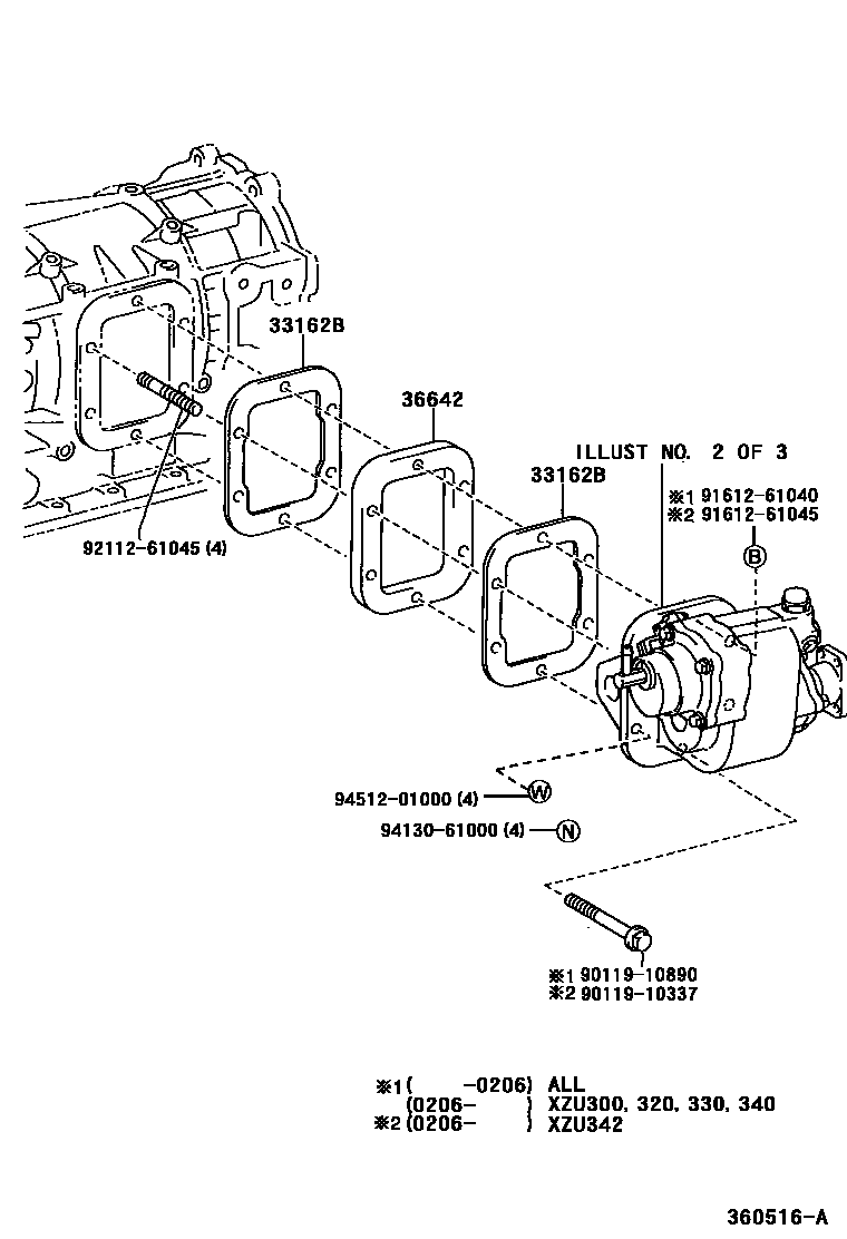 3602 — POWER TAKE-OFF CASE & GEAR