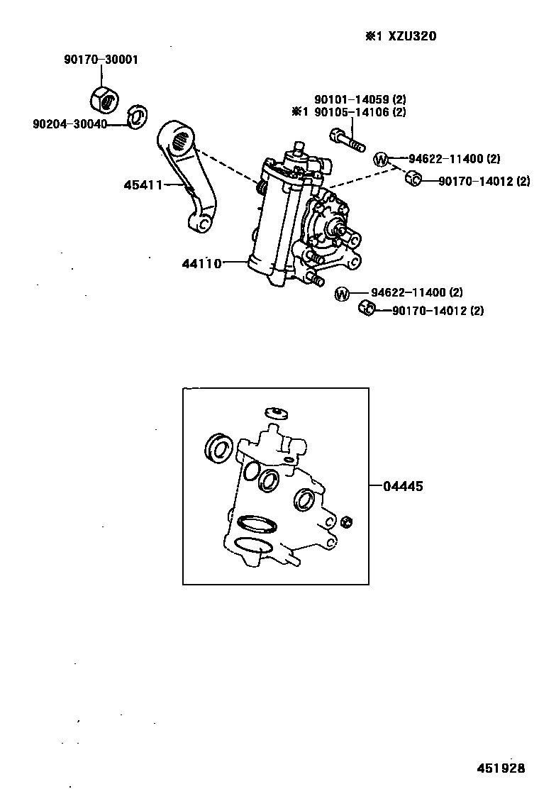 4505 — FRONT STEERING GEAR & LINK