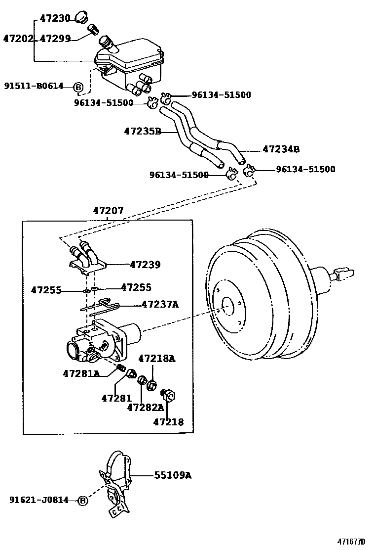 4702 — BRAKE MASTER CYLINDER