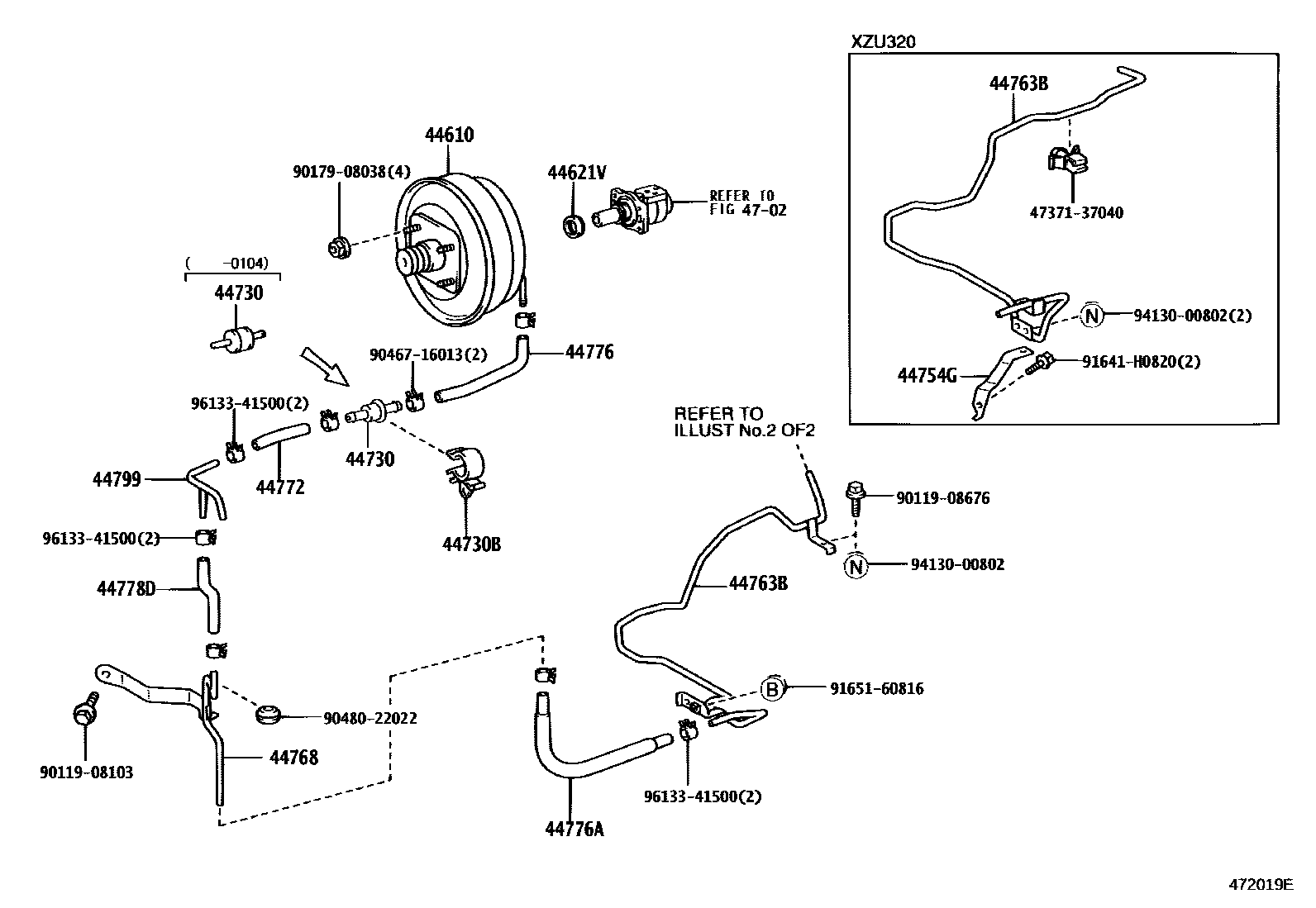 4703 — BRAKE BOOSTER & VACUUM TUBE