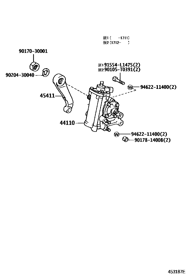 4505 — FRONT STEERING GEAR & LINK