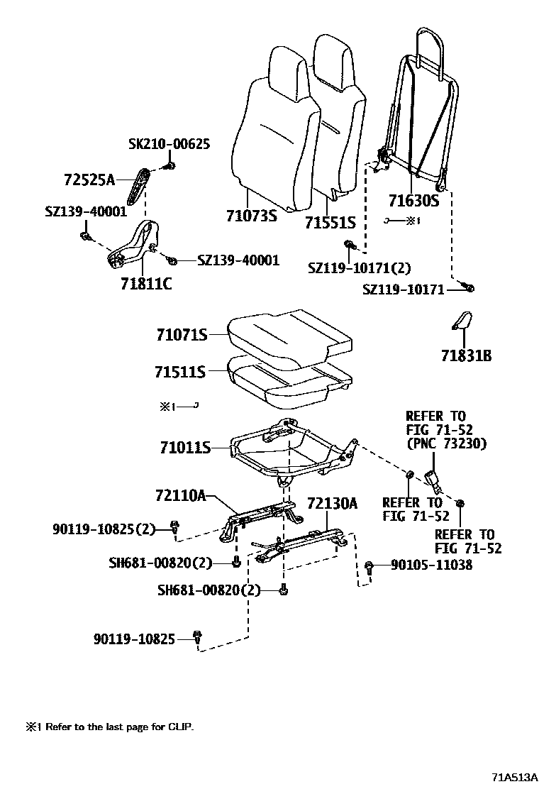 7151 — SEAT & SEAT TRACK