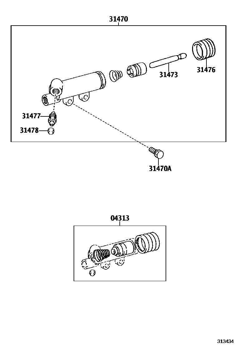 3105 — CLUTCH RELEASE CYLINDER