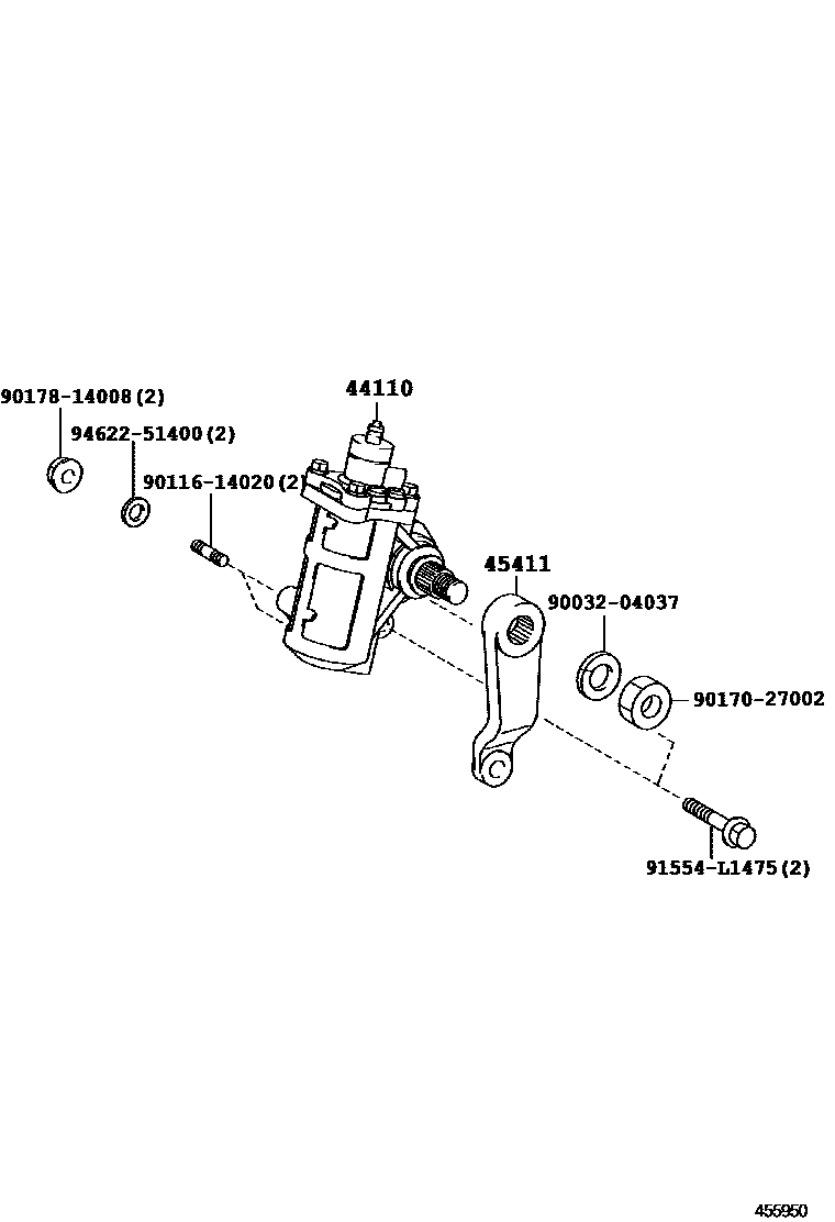 4505 — FRONT STEERING GEAR & LINK