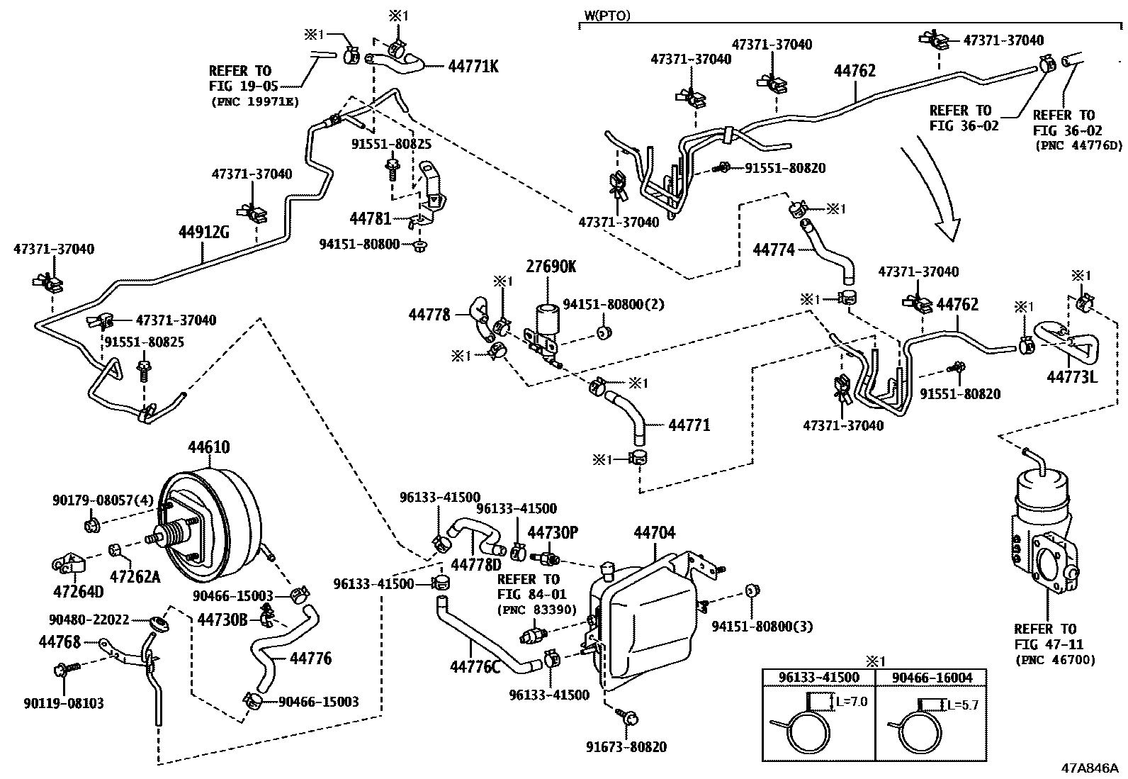 4703 — BRAKE BOOSTER & VACUUM TUBE